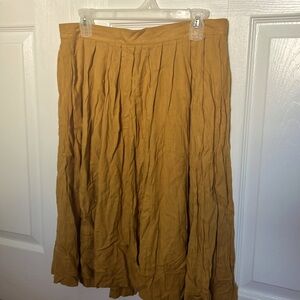 Cotton Pleated full skirt